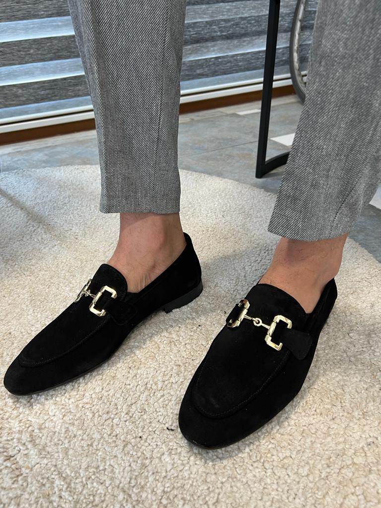 Morrison Double Buckled Suede Loafer