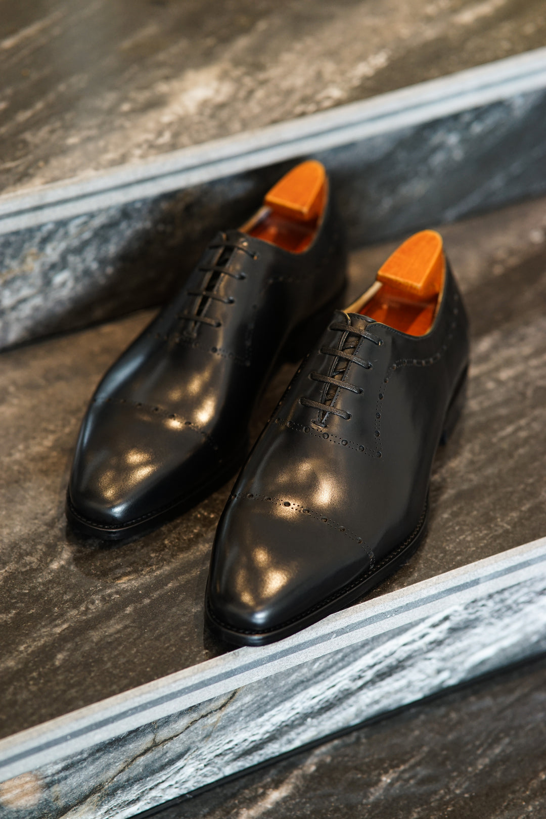 MenStyleWith Cap Toe Oxford Handmade Shoes MW-B519