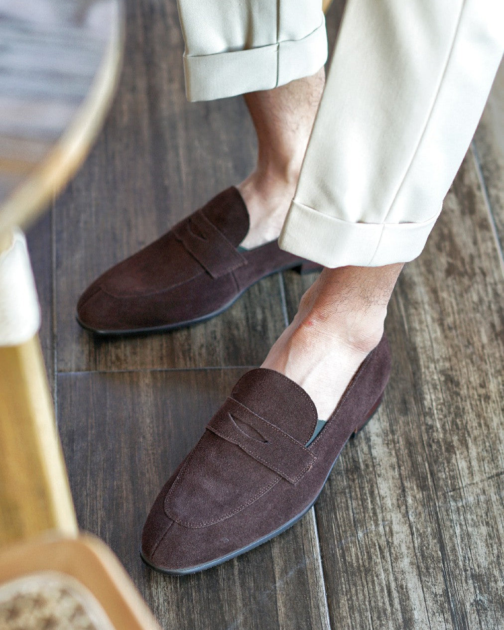 Suede Penny Loafers