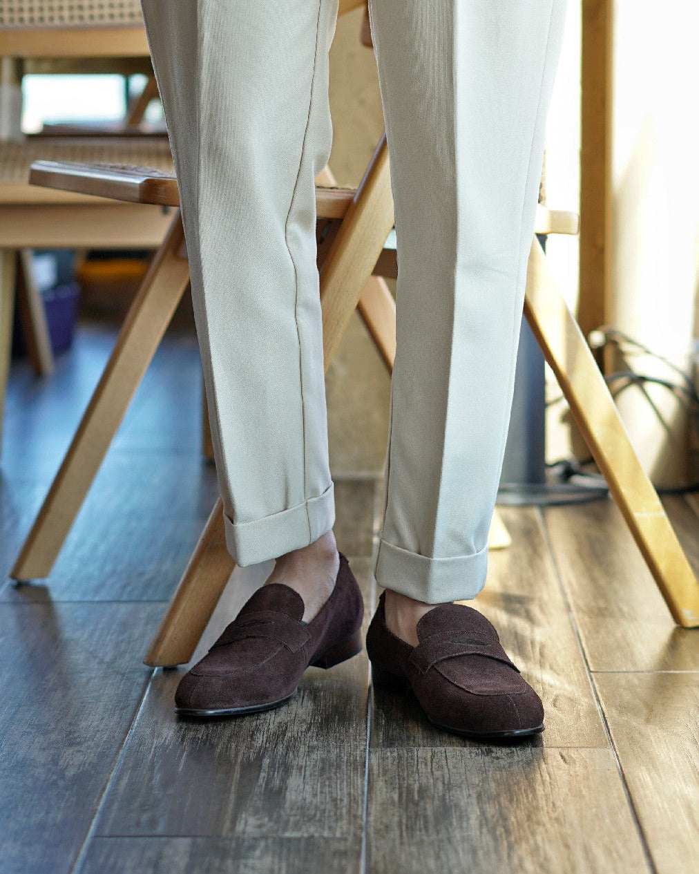 Suede Penny Loafers