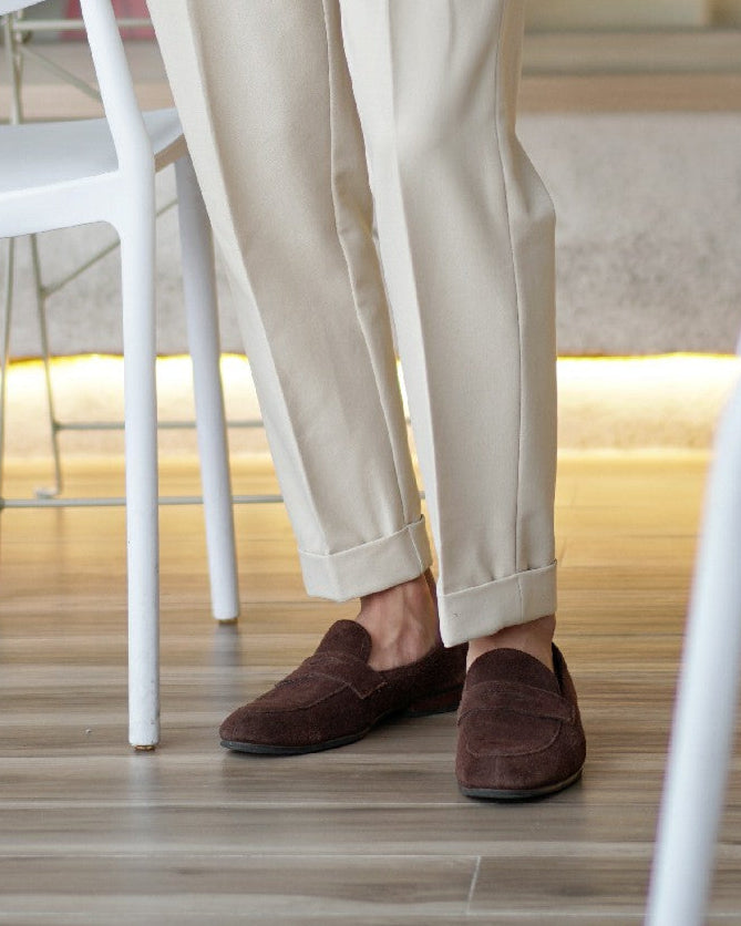 Suede Penny Loafers