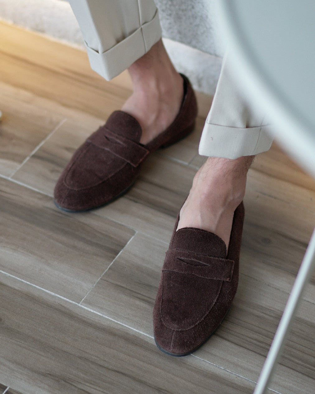 Suede Penny Loafers