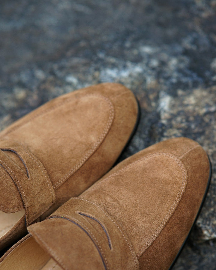 Suede Penny Loafers