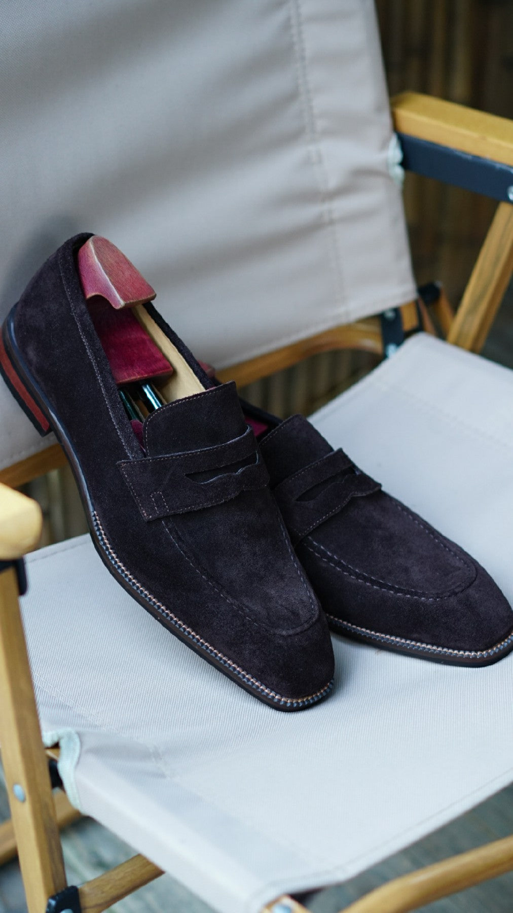 MenStyleWith Penny Suede Loafers MS-K500