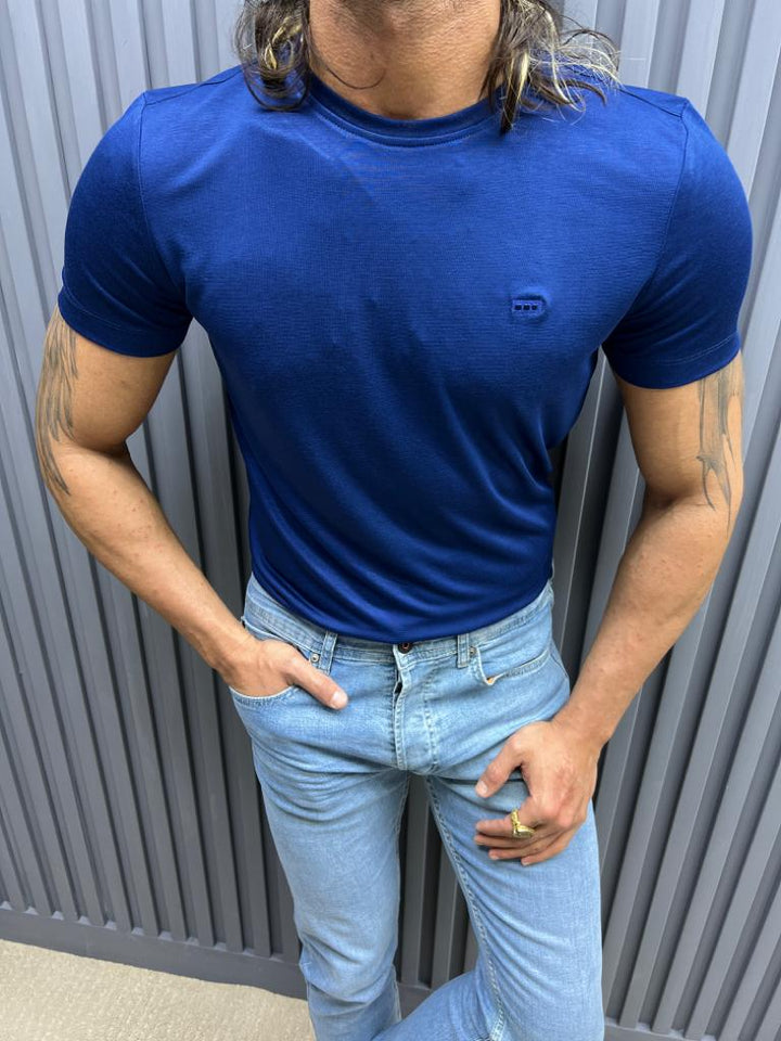 Crew Neck T-shirt - Royal Blue