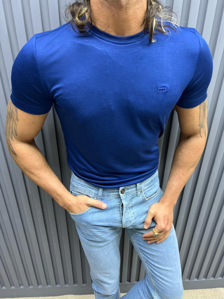 Crew Neck T-shirt - Royal Blue