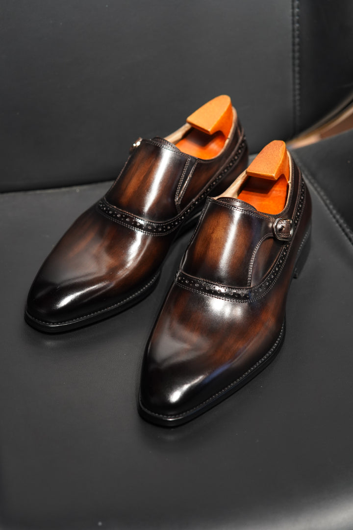 MenStyleWith Single Monk Luxury Shoes MS-B522