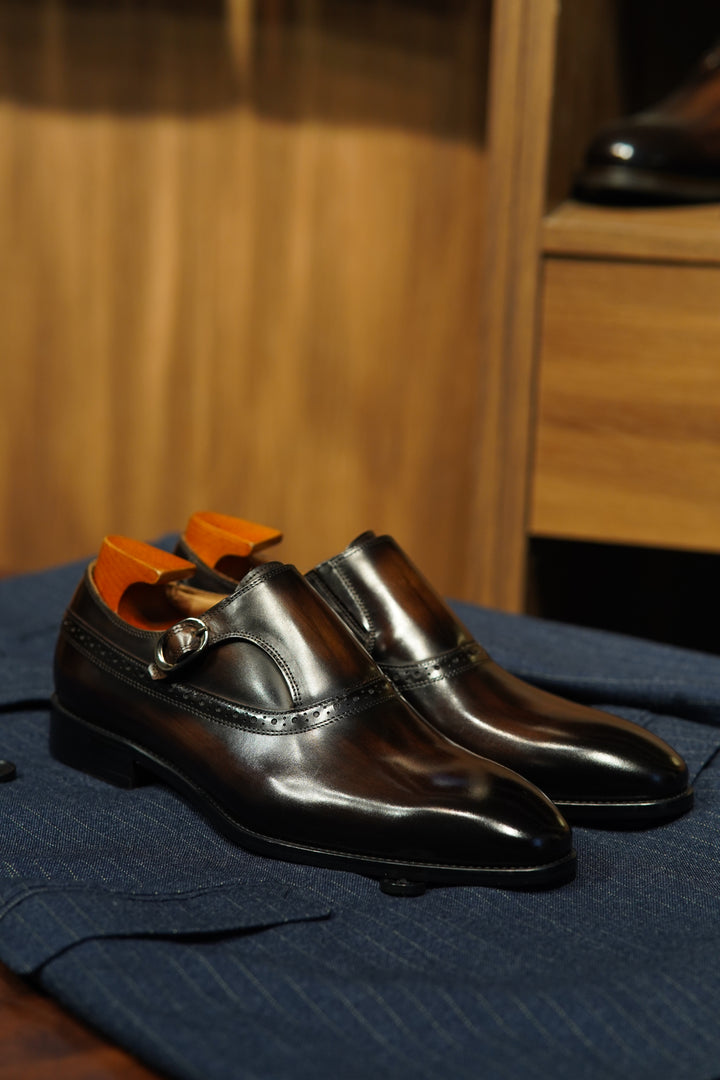 MenStyleWith Single Monk Luxury Shoes MS-B522