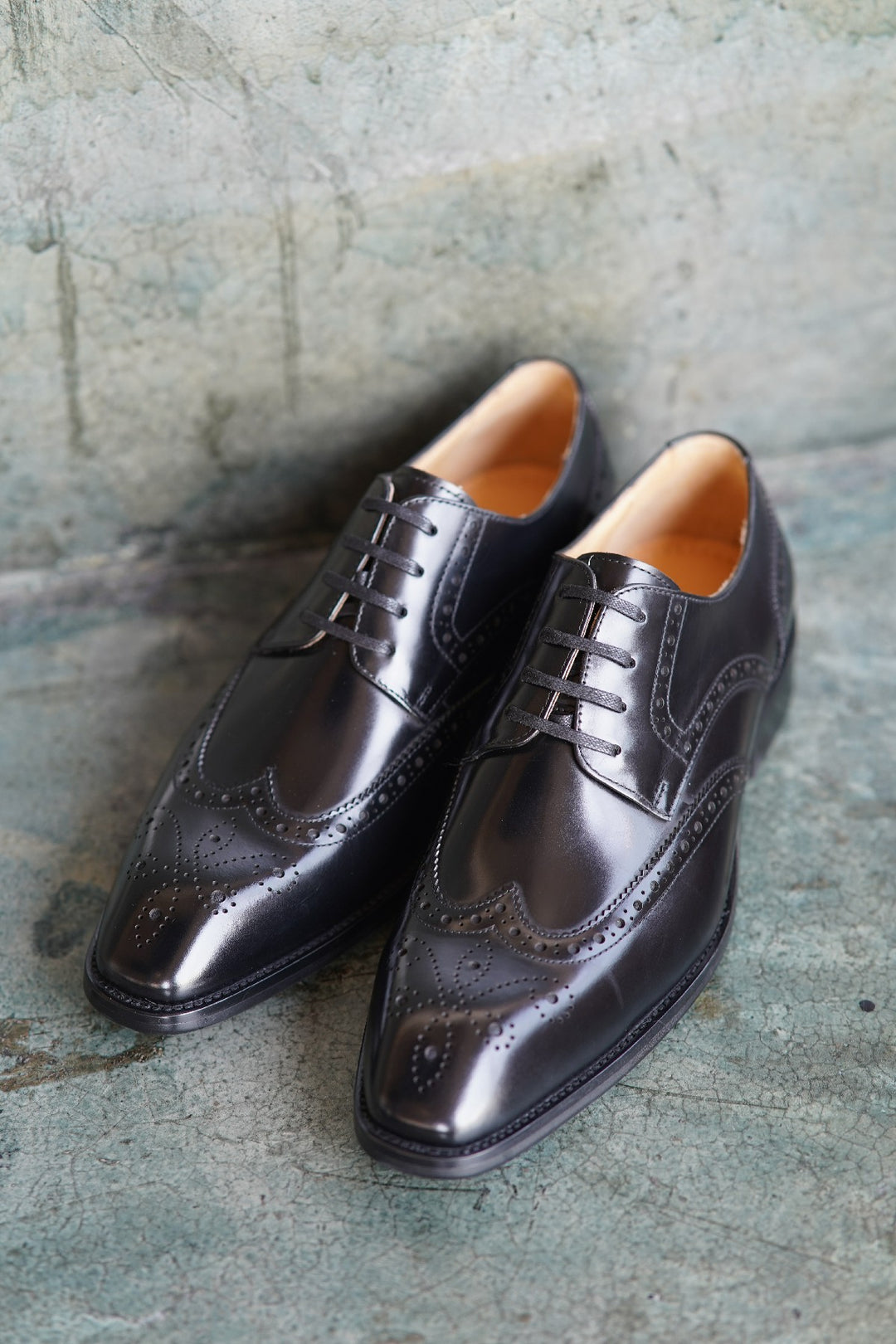 MenStyleWith Wingtips Full Brogue Derby Leather Shoes CS-DH25