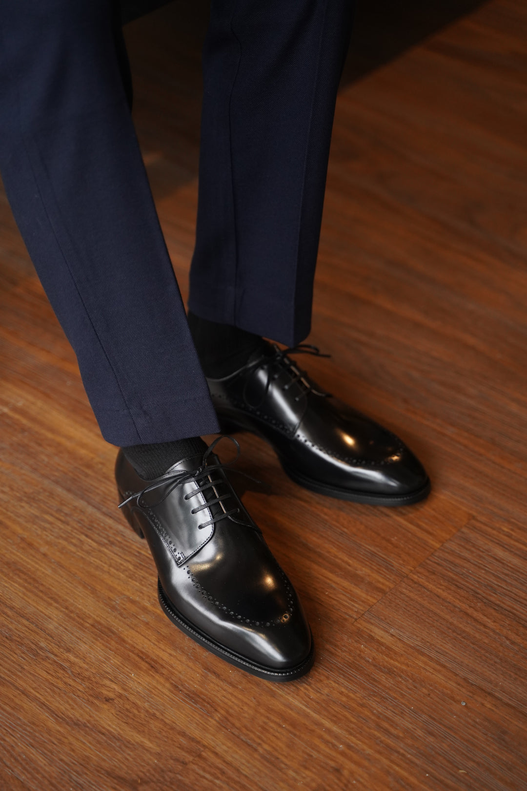 MenStyleWith Formal Derby Leather Shoes