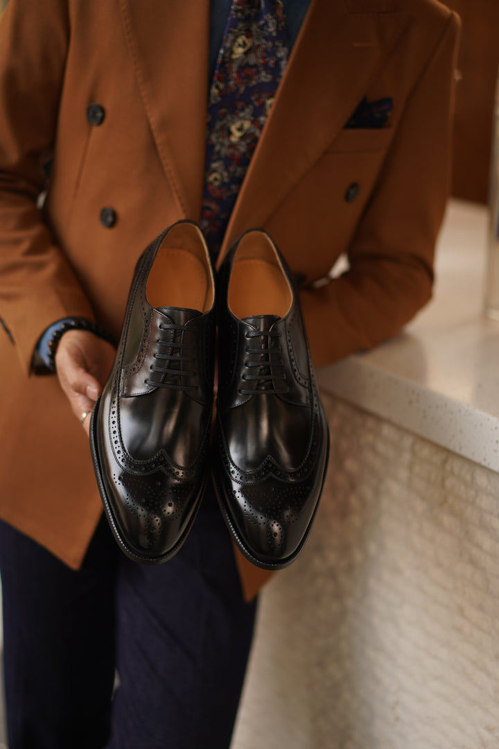 MenStyleWith Formal Derby Leather Shoes