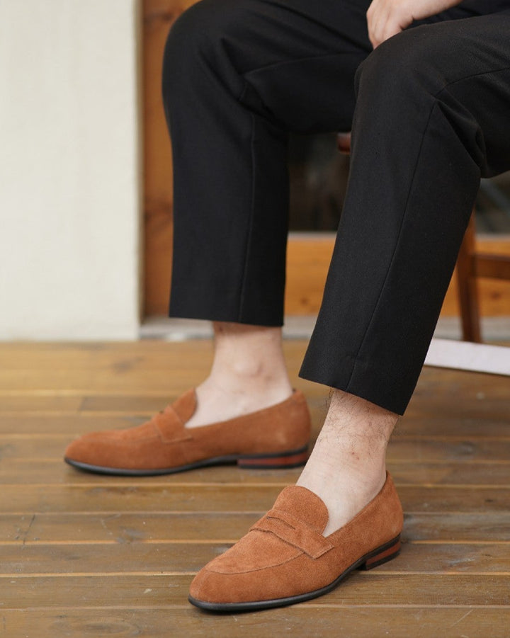 Suede Penny Loafers