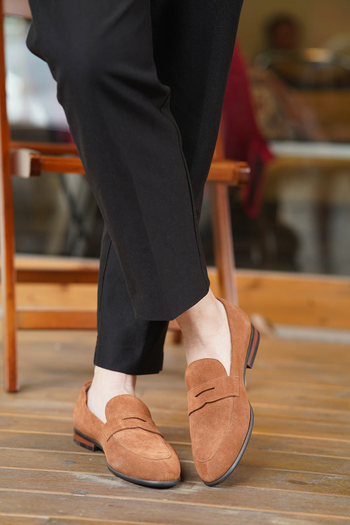 Suede Penny Loafers