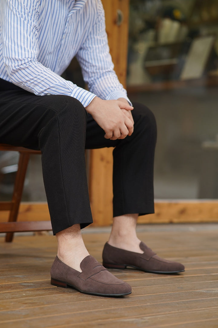 Suede Penny Loafers