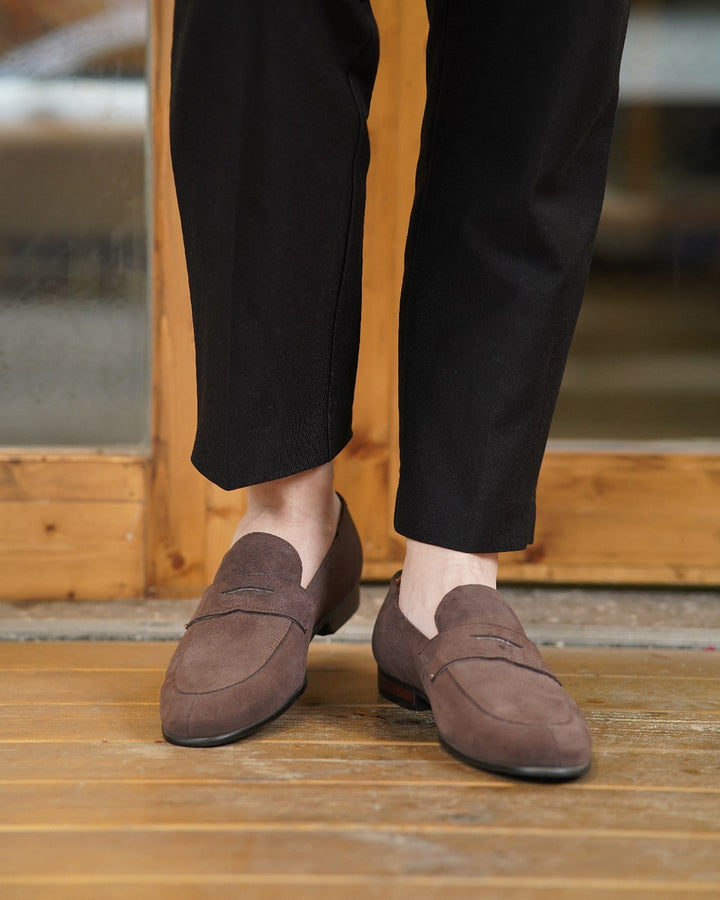 Suede Penny Loafers