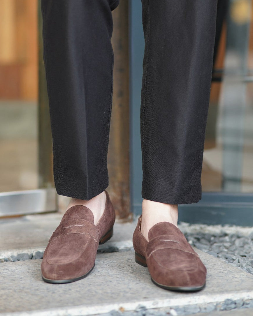 Suede Penny Loafers