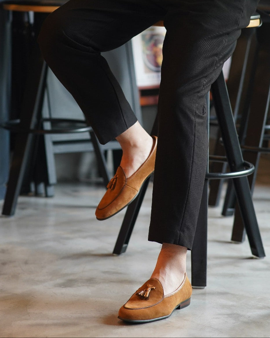 Suede Tassel Loafers