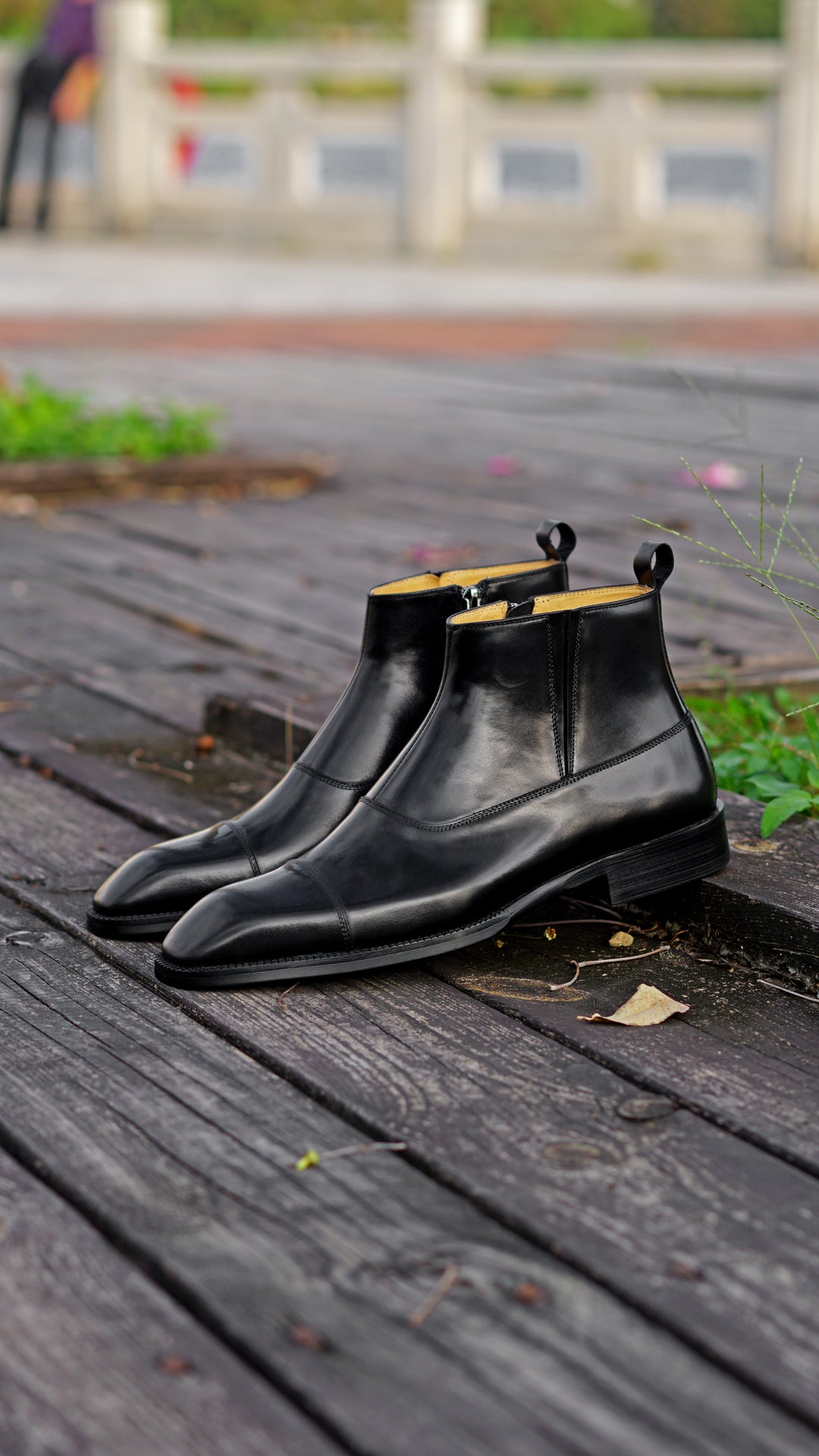 MenStyleWith Handmade Leather Boots MB502