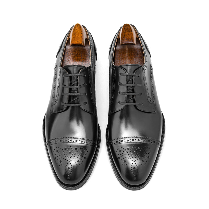 MenStyleWith Formal Derby Leather Shoes