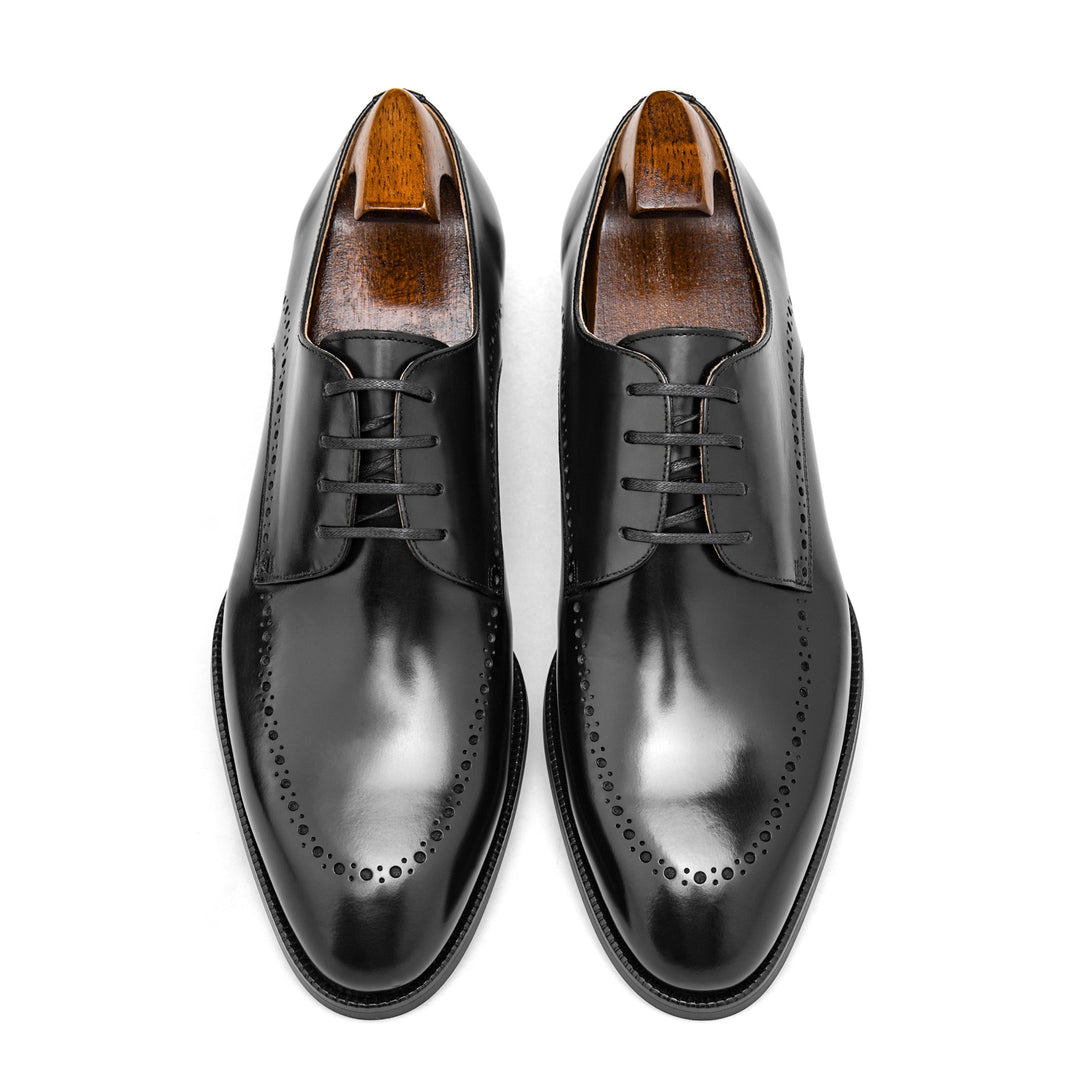 MenStyleWith Formal Derby Leather Shoes