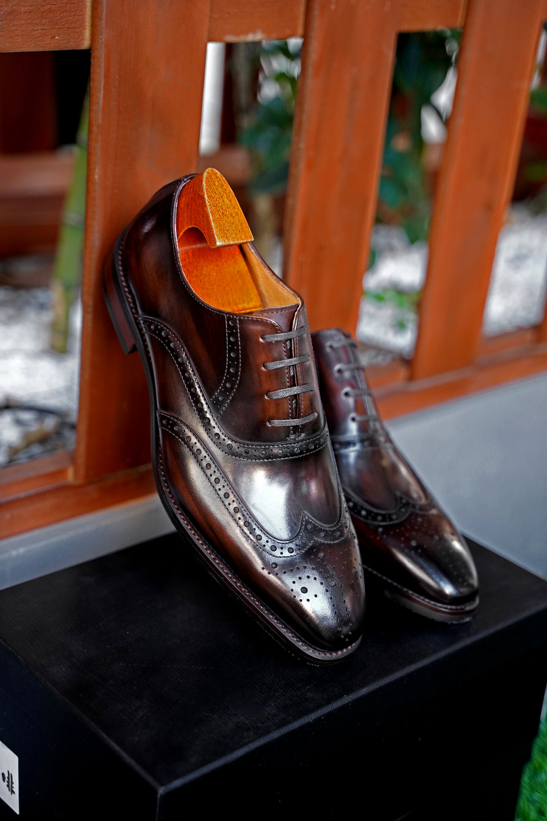 Wingtips Full Brogue Leather Shoes