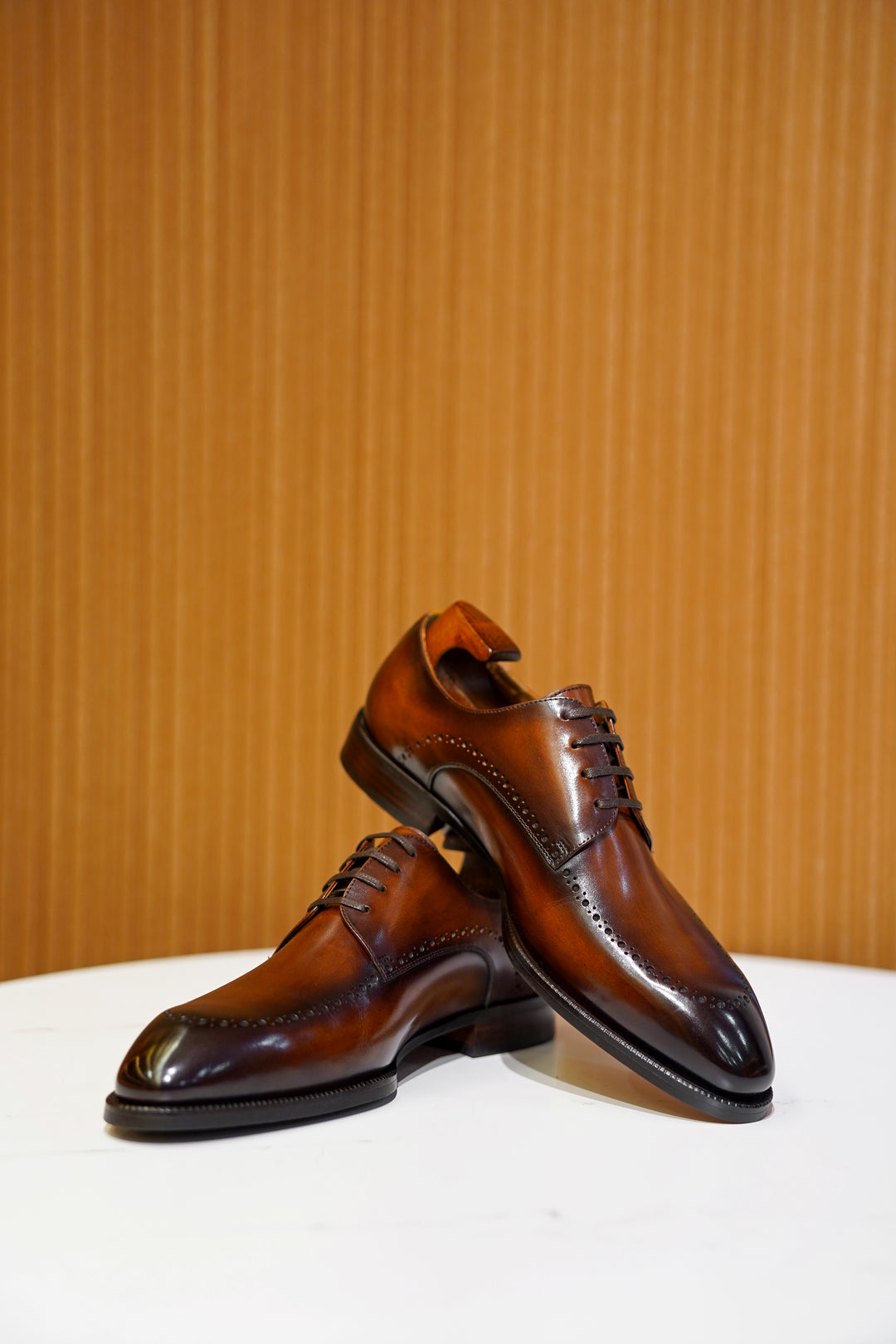 MenStyleWith Formal Derby Leather Shoes