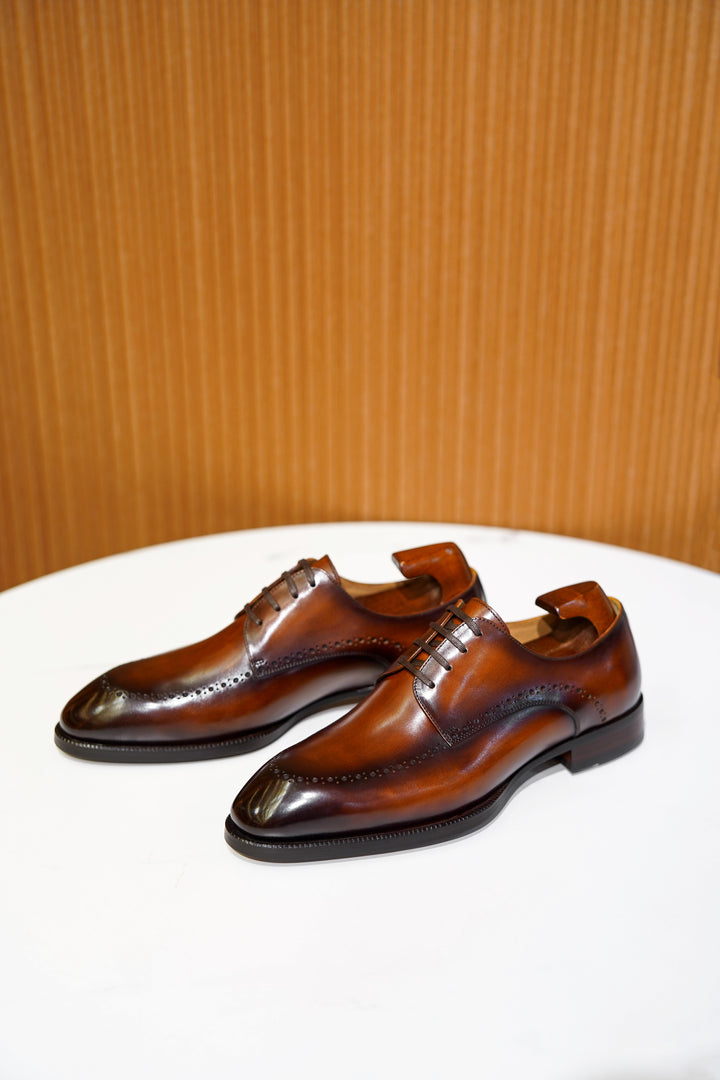 MenStyleWith Formal Derby Leather Shoes