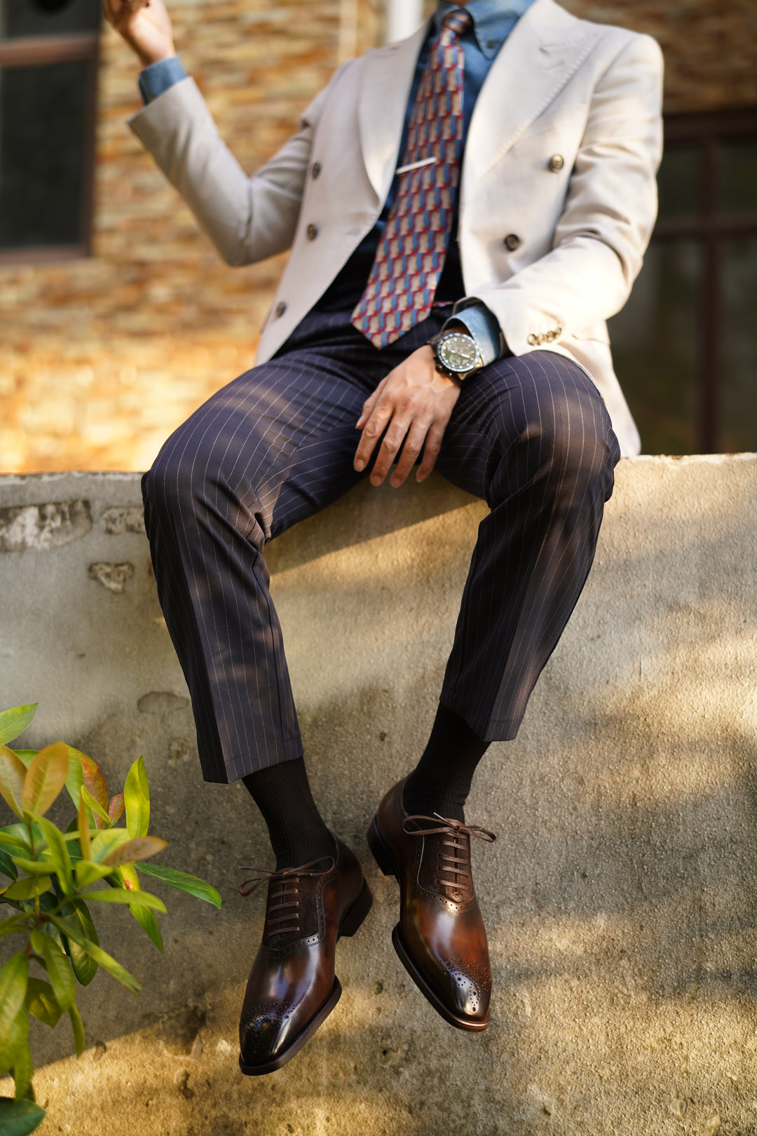 MenStyleWith Oxford Suede/ Leather Shoes