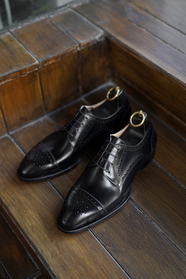 MenStyleWith Formal Derby Leather Shoes