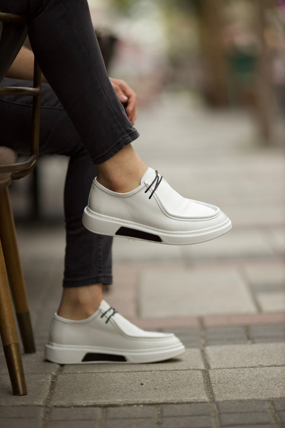 Eva Pool Sole Loafer Casual Shoes - White
