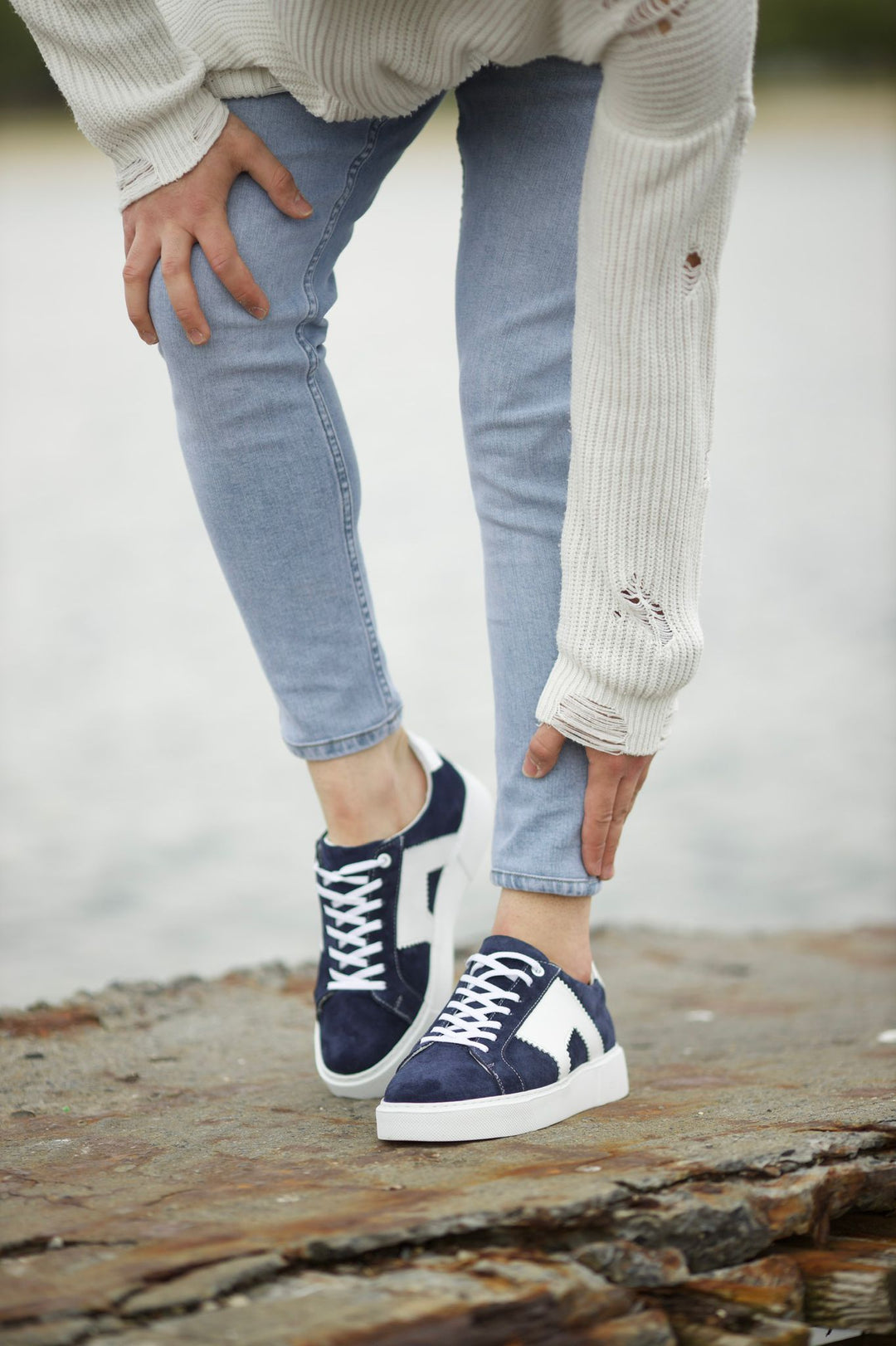 Eva Sole Sneakers - Navy Blue
