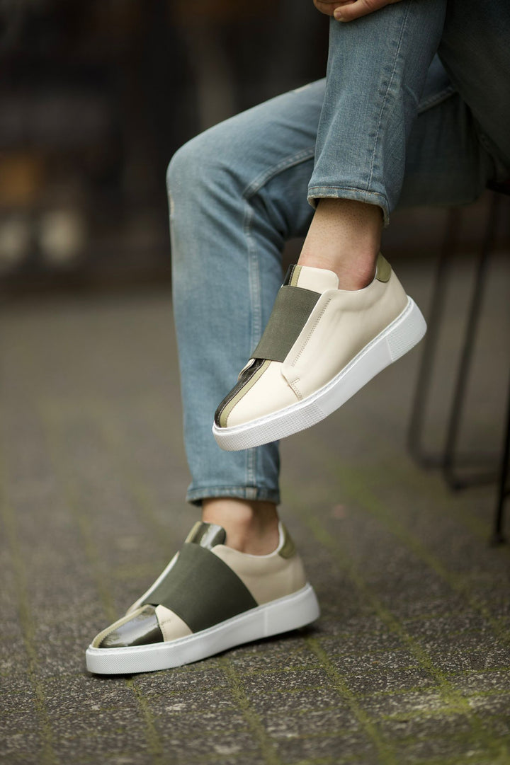 Eva Sole Sneakers  - Green/Beige