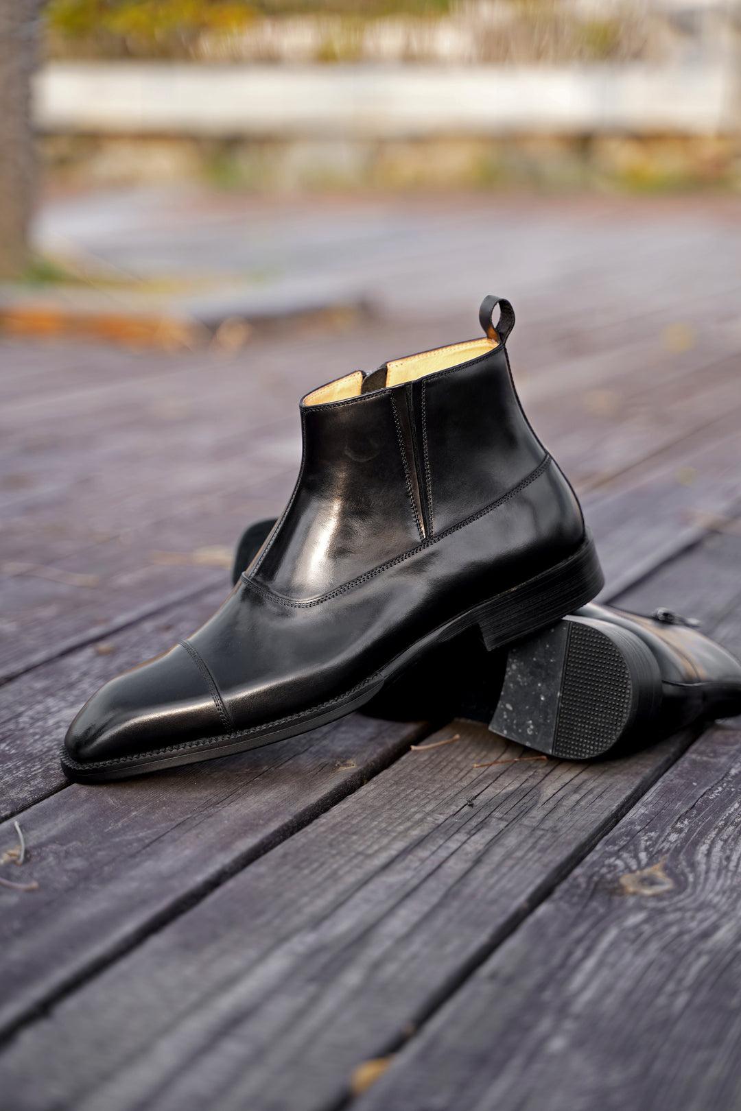 MenStyleWith Handmade Leather Boots MB502