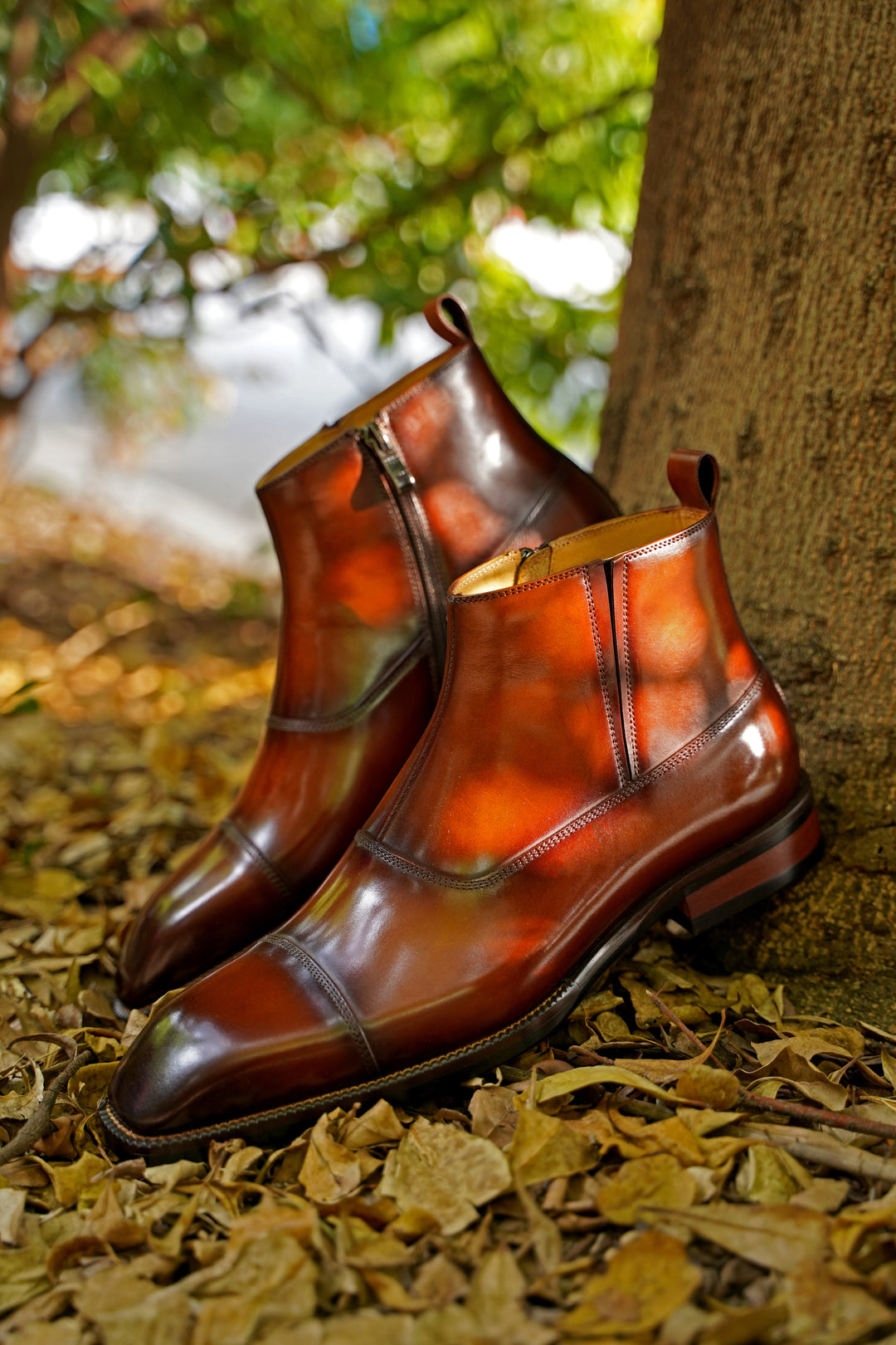 MenStyleWith Handmade Leather Boots MB502