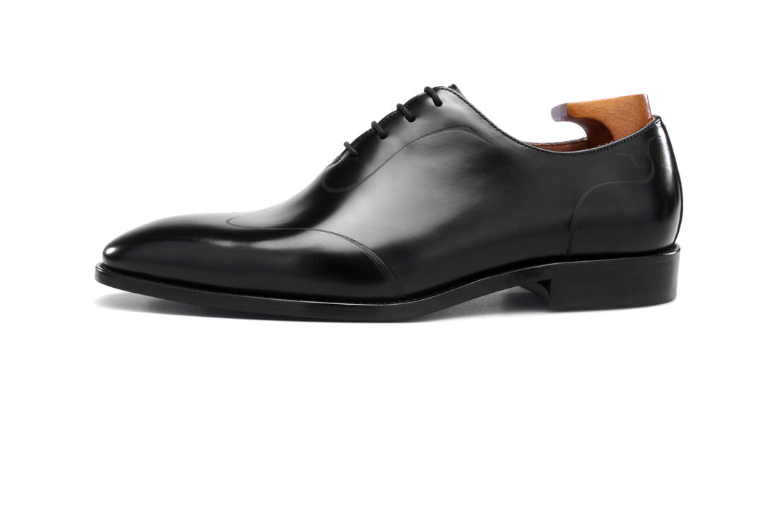 MenStyleWith Wingtip Oxford chaussures en cuir faites à la main B520