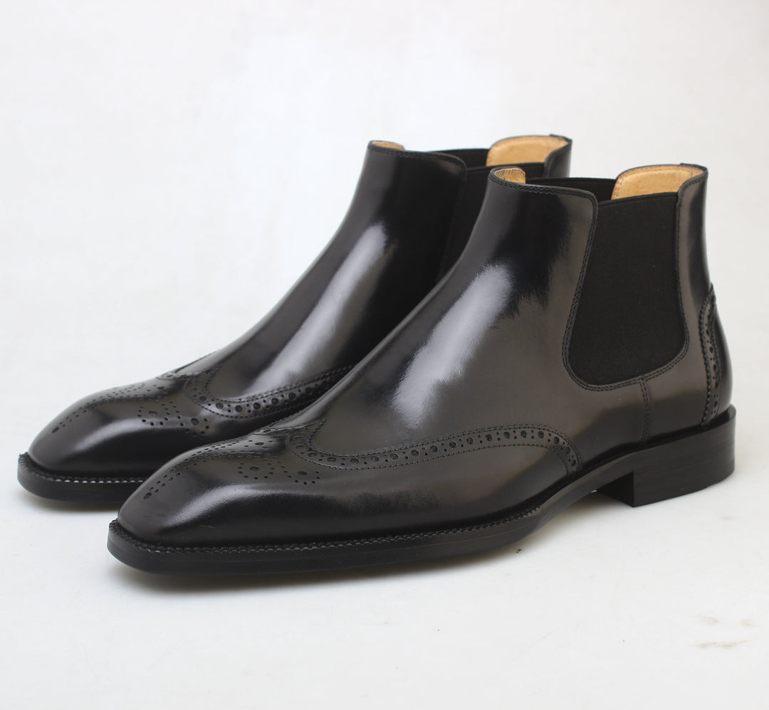 MenStyleWith Ankle Leather Sichel Boots MK06