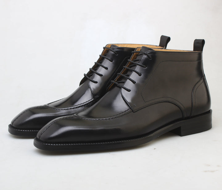 MenStyleWith Handmade Chukka Leather Boots MK04