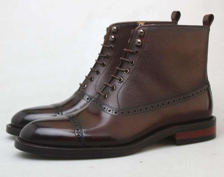 MenStyleWith Handmade Leather Boots MB401