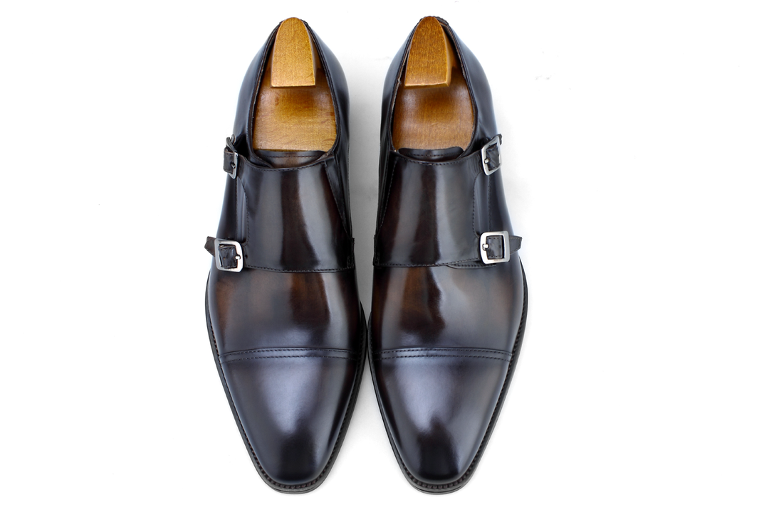 MenStyleWith Cap Toe Double Monkstrap CS-MK3