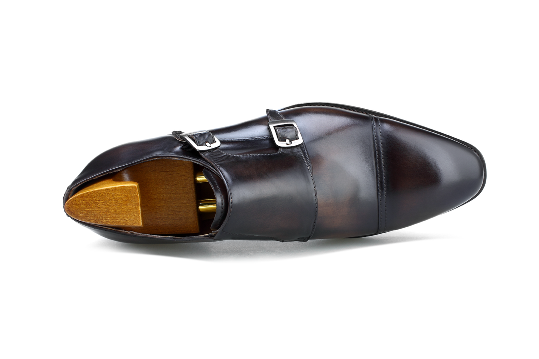 MenStyleWith Cap Toe Double Monkstrap CS-MK3