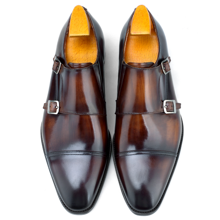 MenStyleWith Cap Toe Double Monkstrap CS-MK3