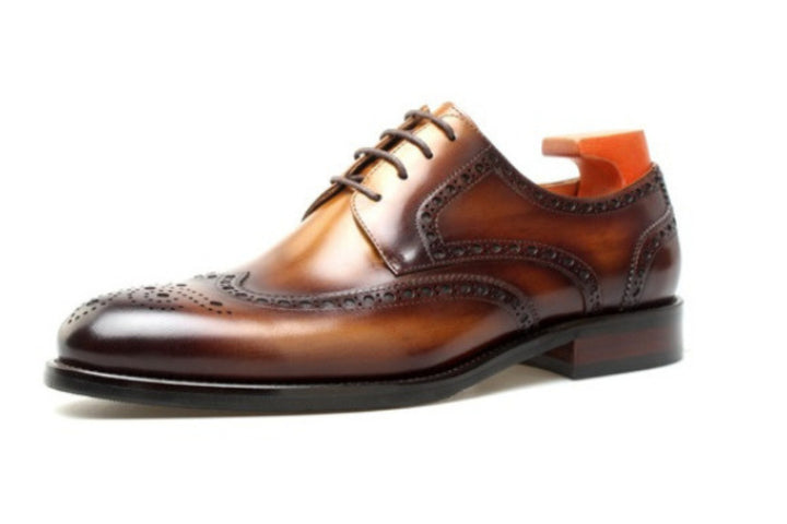 MenStyleWith Patina Wingtips Derby MW-B504