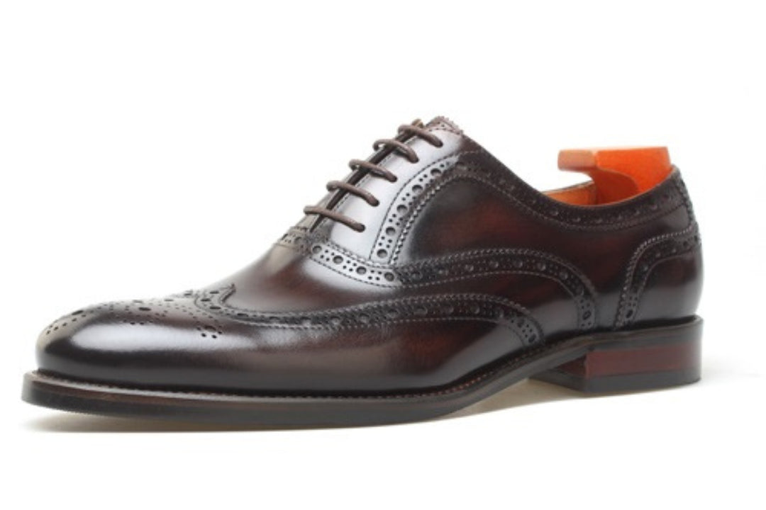 MenStyleWith Wingtip Perforated Oxford MW-B604
