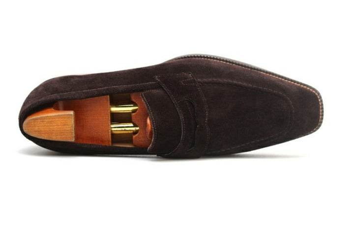 MenStyleWith Penny Suede Loafers MS-K500