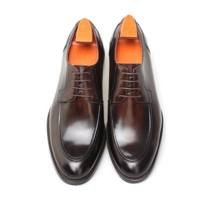 MenStyleWith Apron Toe Derby Business Shoes MW-B601