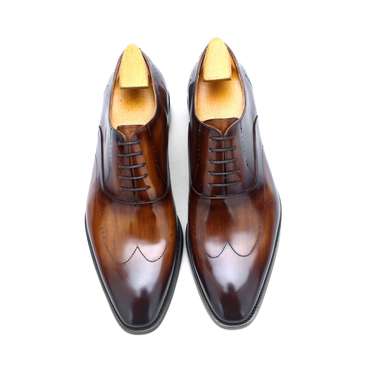 MenStyleWith Wingtip Oxford Luxury Handmade MW-B524