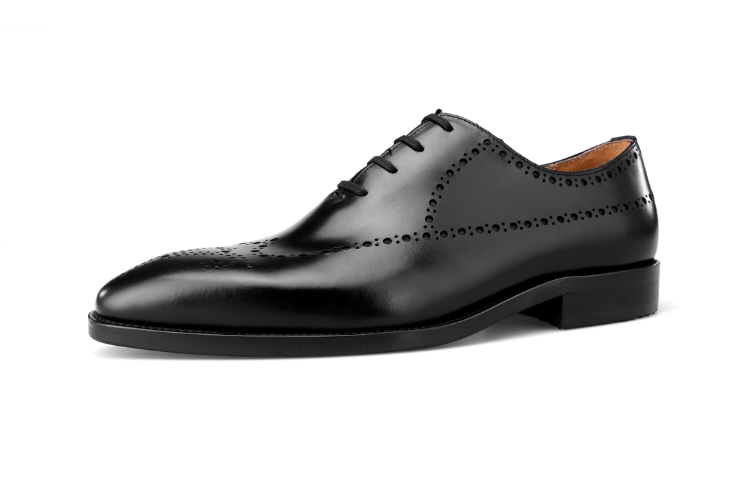 MenStyleAvec chaussures Oxford cousues Goodyear à coupe entière F8-W5