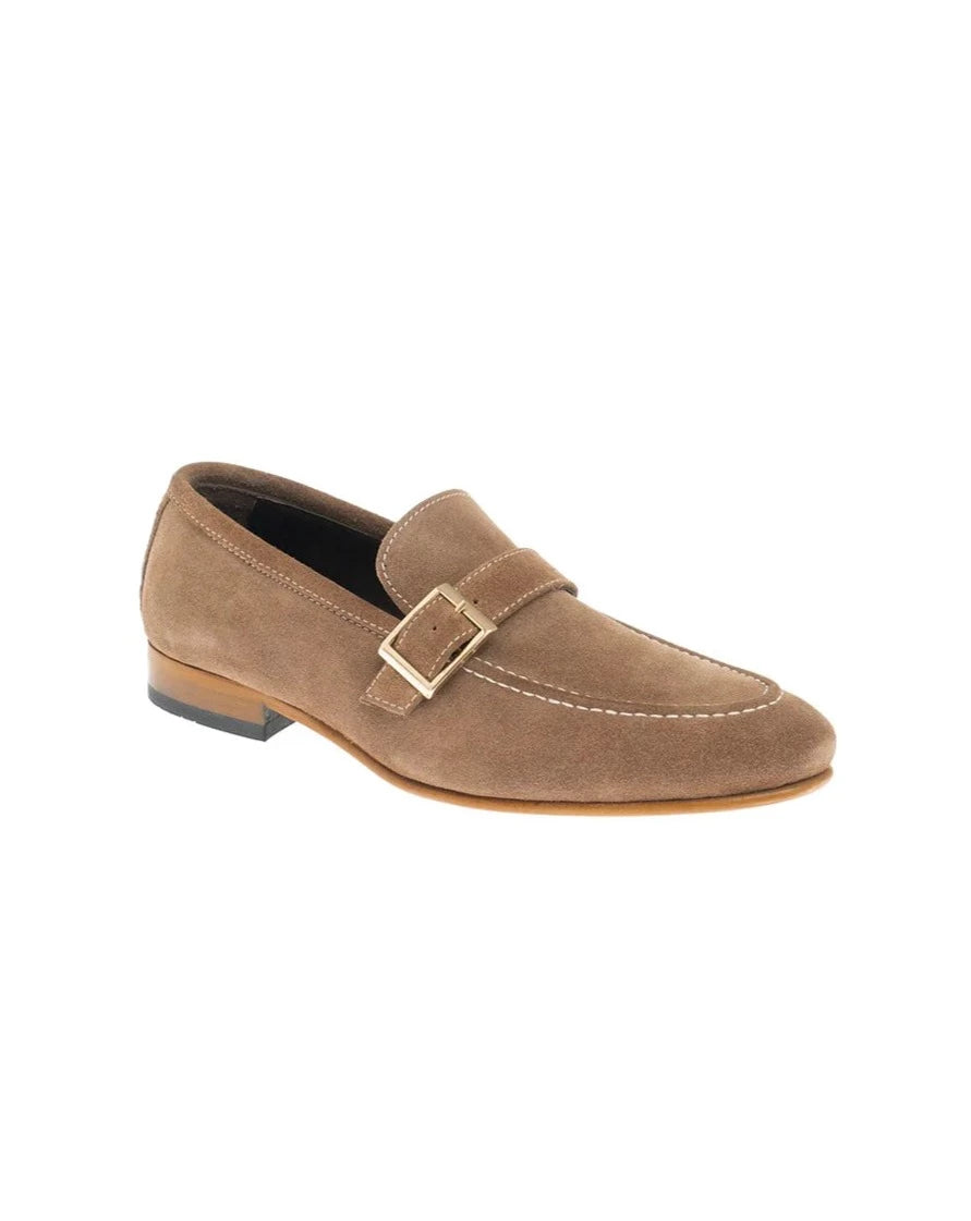 Morris Suede Beige Leather Loafers