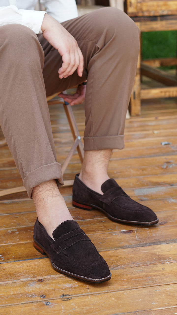 MenStyleWith Penny Suede Loafers MS-K500