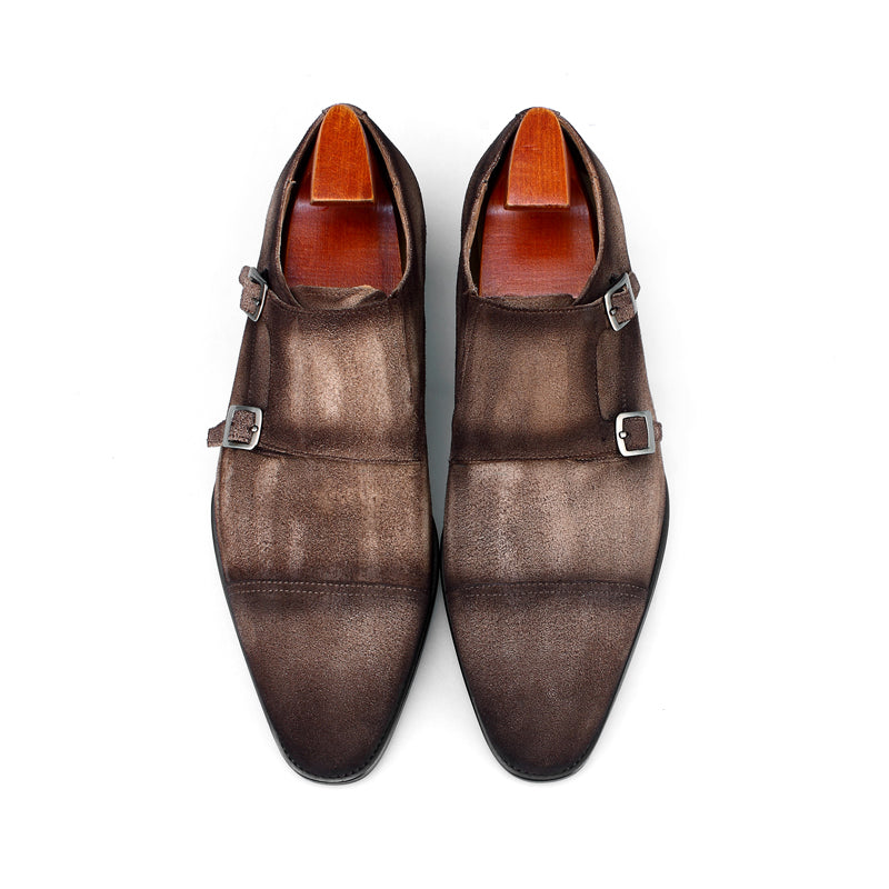 MenStyleWith Cap Toe Double Monkstrap CS-MK3